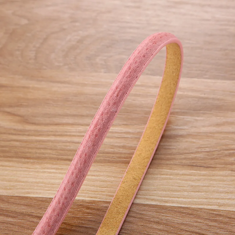 Summer Lightweight Belts for Woman Matte Surface No-hole Design Thin PU Belts Dress Accessories