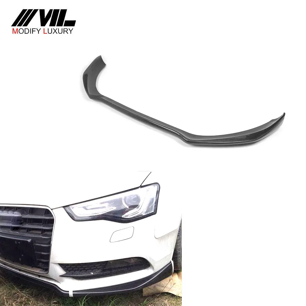 

Suitable for Carbon fiber A5 front lip spoiler is Suitable for Audi QUATTRO COUPE SPORTBACK NON SLINE 2014 UP