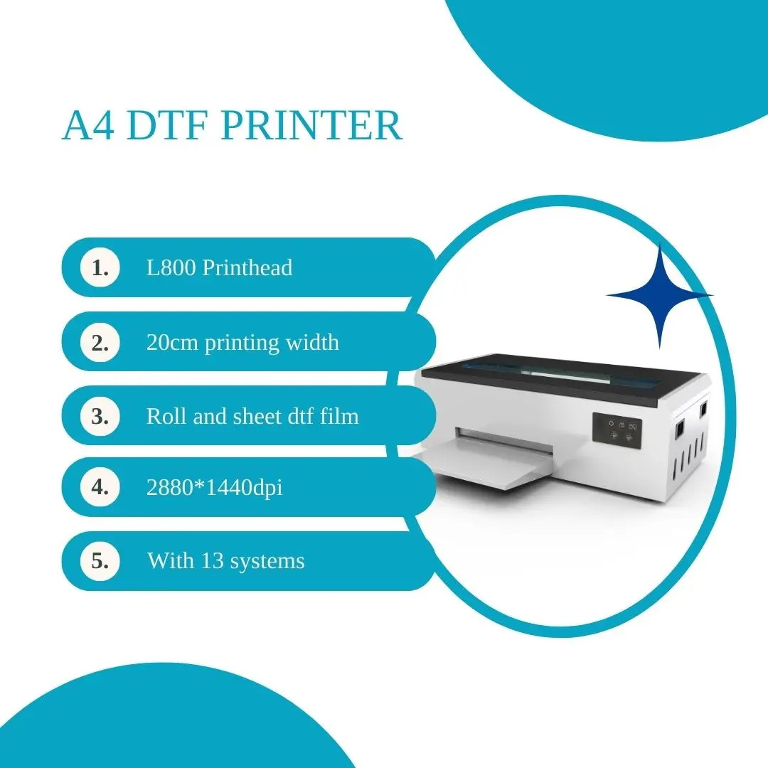 ATV A4 DTf Printer T-Shirt Printing Machine L805 New Condition For Small Business T-Shirt Ideas excluding ink
