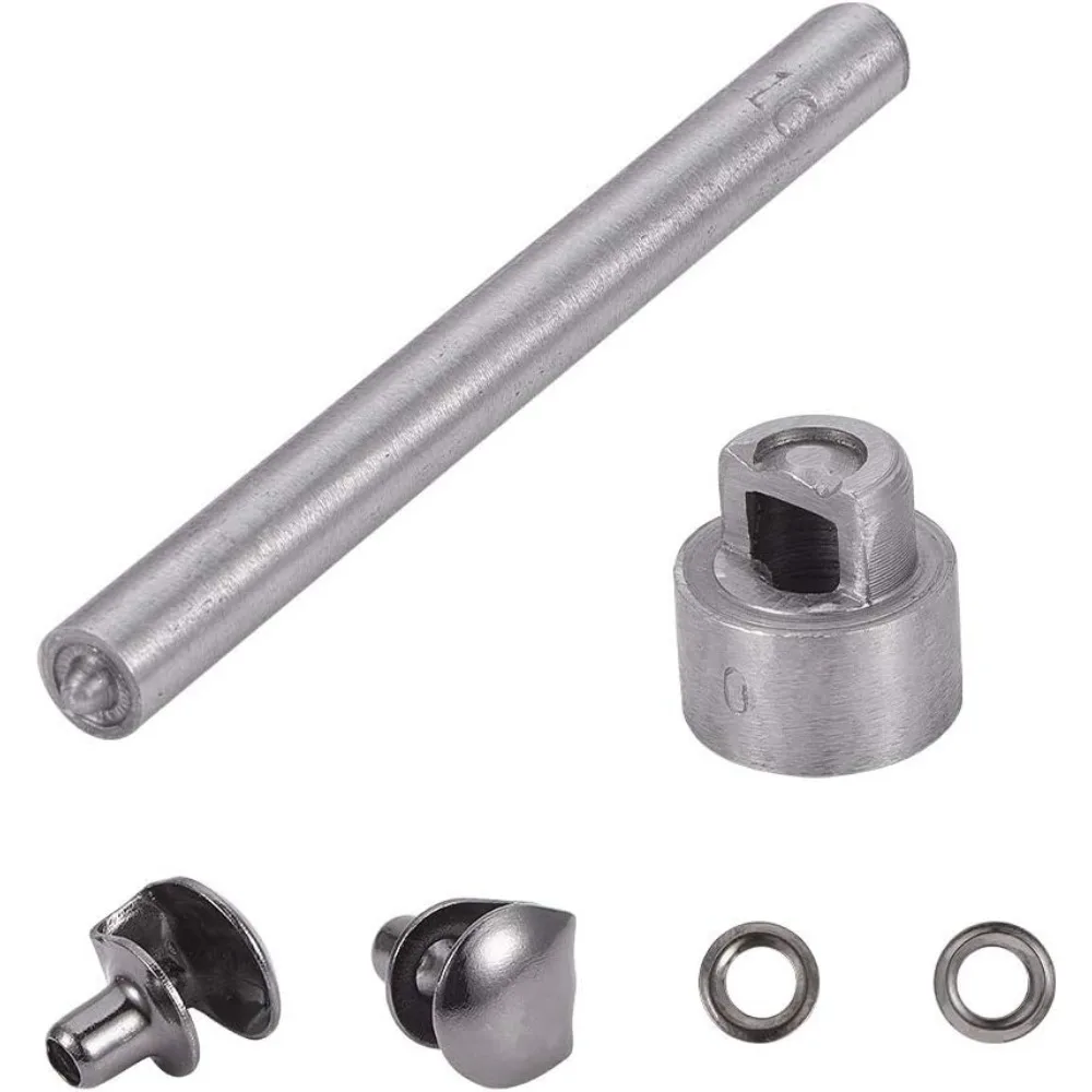 

20 Sets Boot Lace Hooks Brass Safety Shoelace Buckles with Installation Tool for Camp Hike Climbing Repair Leather Boot Shoes