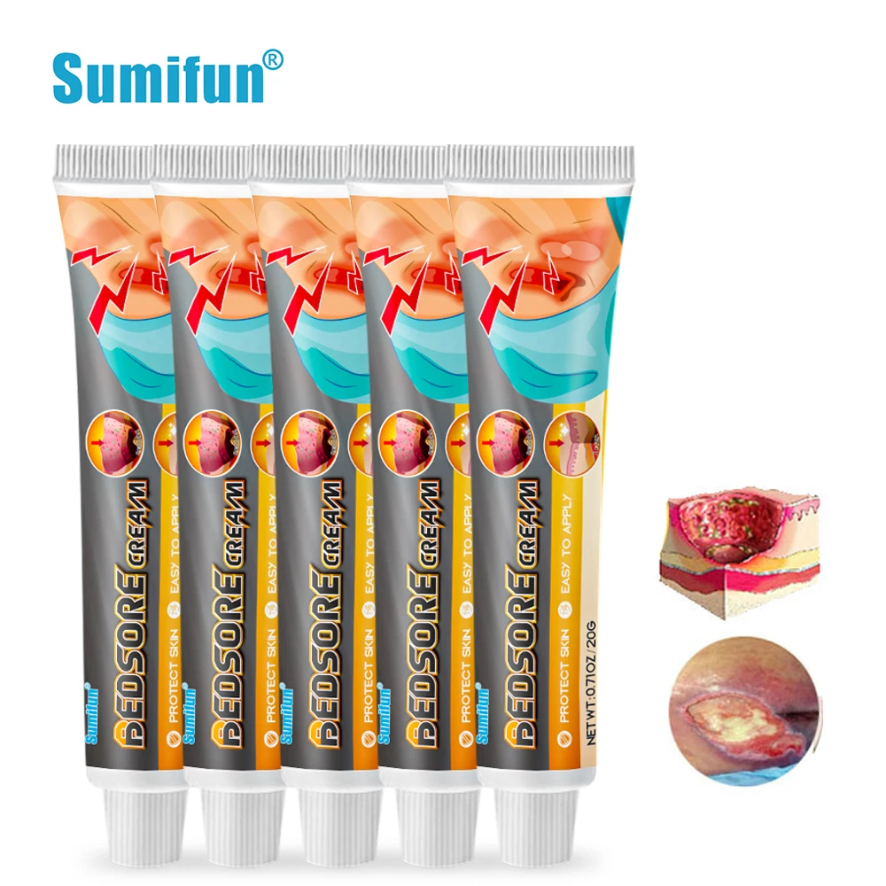 

3/5Pcs Pressureulcer Treat Ointment Remove Rot Necrotic Tissue Build New Muscles Help Wound Healing Antibacterial Cream P1124