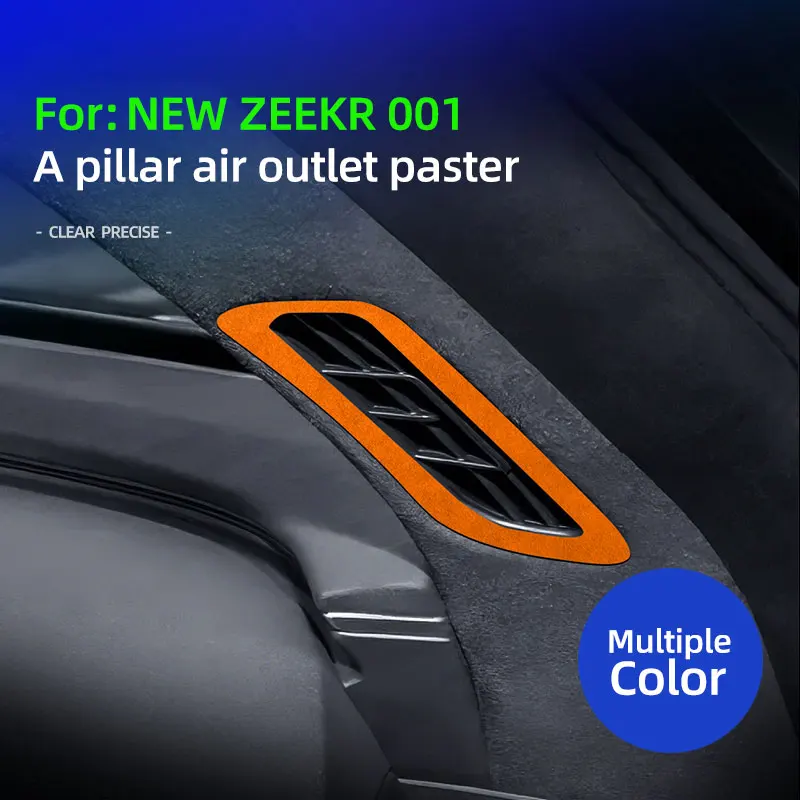 

Для нового Refreshed ZEEKR 001 2026, A lcan tara Suede, автомобильная стойка, вентиляционное отверстие, рамка, накладка, наклейка, аксессуары для интерьера