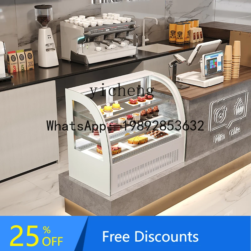 

AB cake display cabinet small bar beverage commercial air-cooled desktop fresh-keeping refrigerator