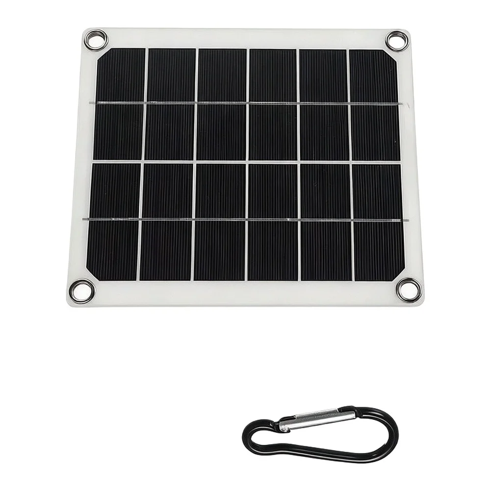 6W DC5V Solar Panel Monocrystalline Silicon for Outdoor Phone Charging Lightweight Camping Hiking for rv Yacht Use