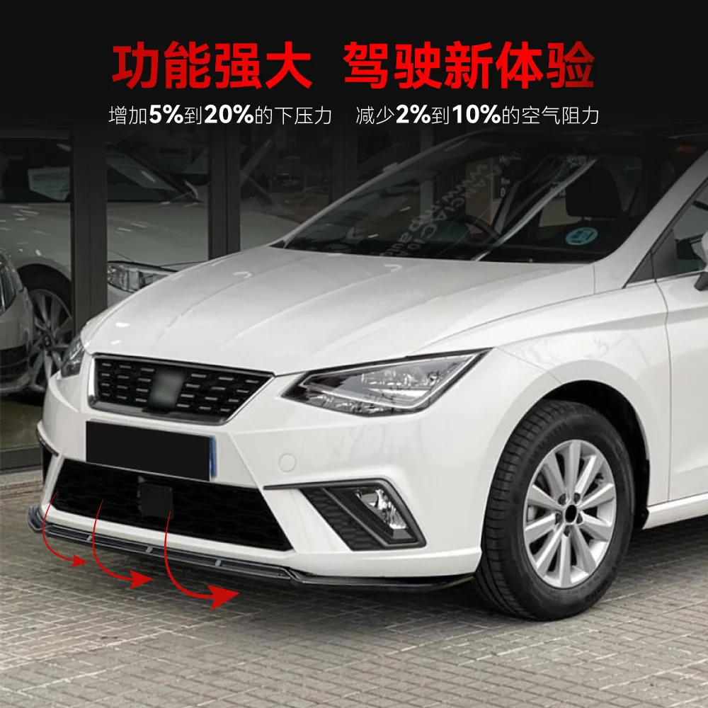 

For Seat Ibiza MK5 FR Standard 2018-on Year Front Splitter Bumper Lips Exterior Parts Accessories Body Kit