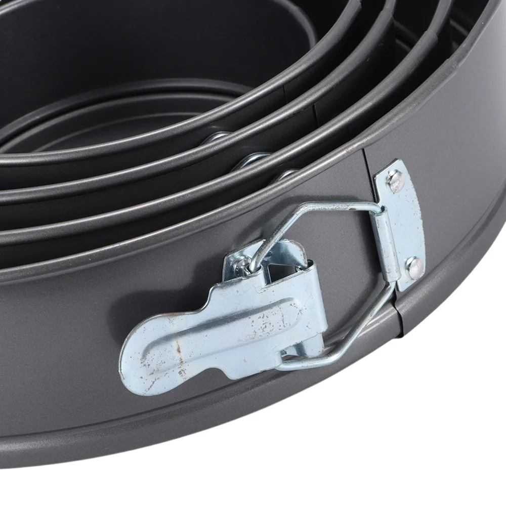 

1 шт., форма для выпечки из углеродистой стали, герметичная со съемным дном, форма для выпечки торта 12/16/20/24/28 см, антипригарная форма для торта