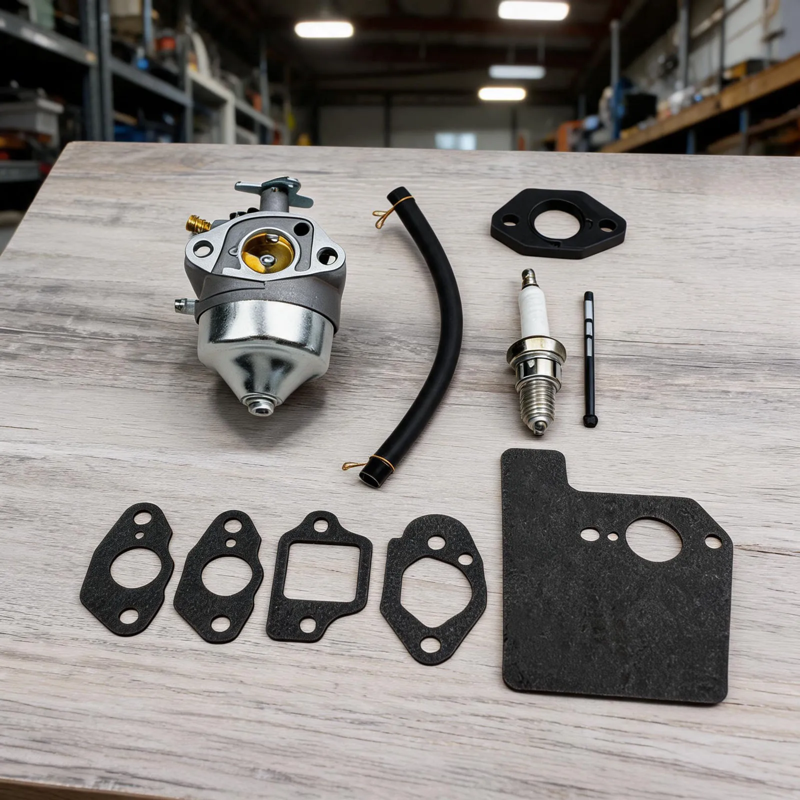 Carburetor GCV190LA for For HONDA HRX217K1 HRX217 HRB217 Lawn Mower GCV190 Engine Replacement Silver 3x2.5x1in
