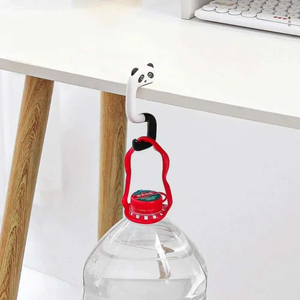 Cute Portable Bag Hook Animal Plastic Table Hook borsa borsa borsa da viaggio Organizer Holder Office Decor ganci laterali da scrivania in plastica