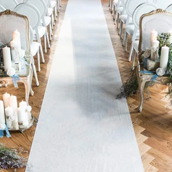 Tapis de fête blanc et rouge, longueur personnalisée, tapis de mariage, tapis de coureur d'allée, décorations d'événements, décorations de récompenses