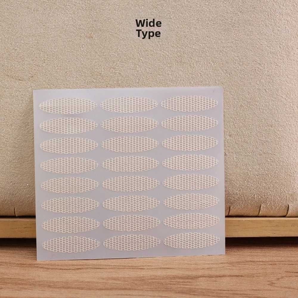 Breathable Mesh Lace Eyelid Tape Long Lasting Clear Beige Invisible Eyelid Tape Self Adhesive Waterproof Double Eyelid Tape