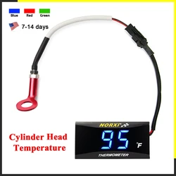 NORXI Mini motorcycle thermometer cylinder head sensor fahrenheit water temp meter gauge