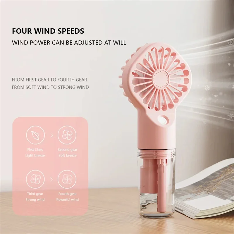 Mini condizionatore d'aria portatile USB ricaricabile umidificatore portatile Mist Cooler raffreddamento Spray umidificatore ventola per casa/ufficio/dormitorio