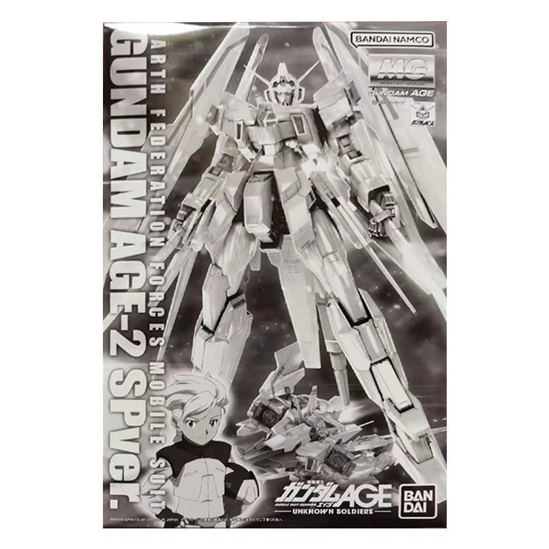 Bandai Namco PB MG 1/100 Gundam Age-2 Normal Sp Ver. 20Cm Anime Original Action Figure Model Kit Assemble Toy Gift Collection