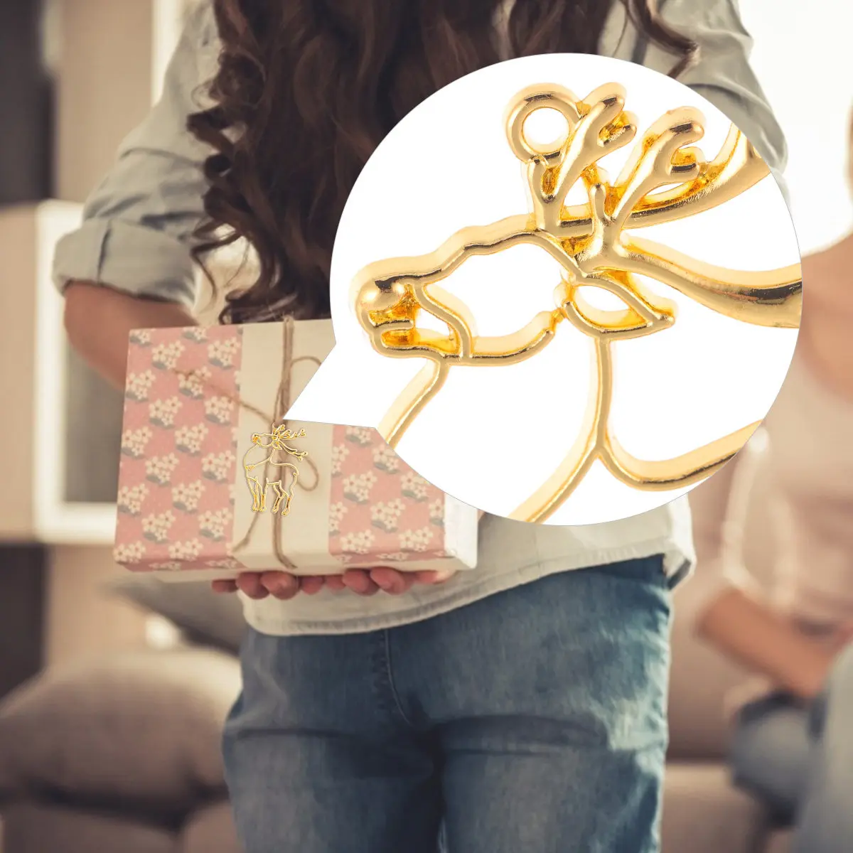 

10Pcs Christmas Pendant Frame Golden Alloy Open Back Bezel Set Jewelry Pendant Frame for DIY Necklace Bracelet Earring Craft