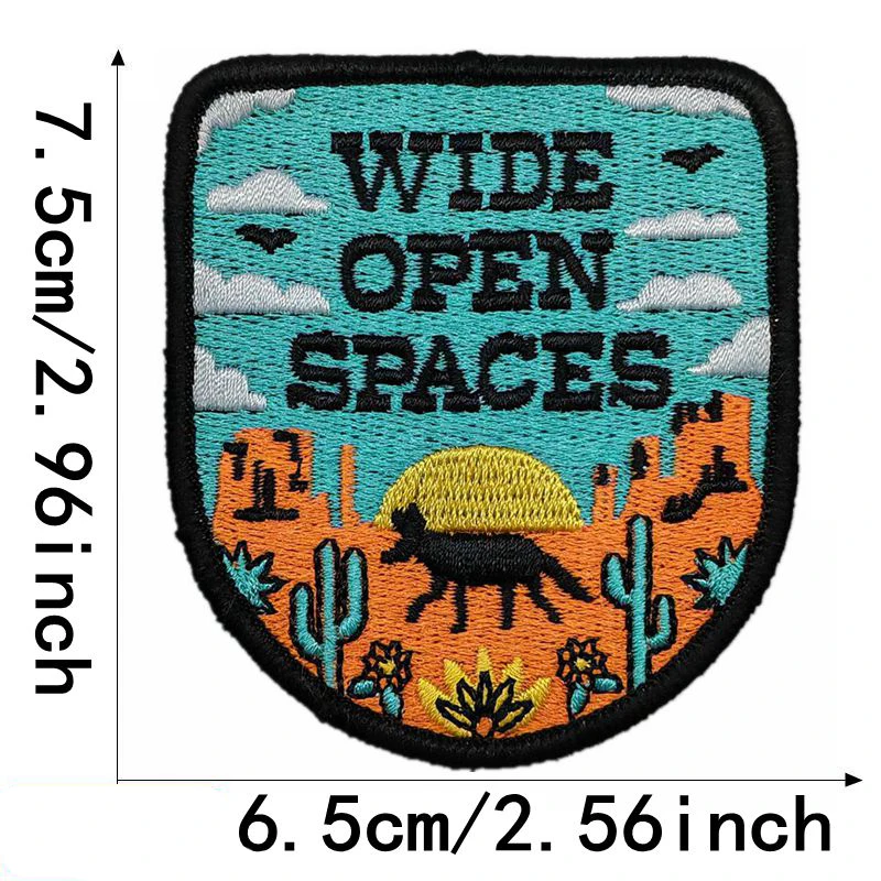 Emblem Embroidered Cloth Stickers Cartoon Flowers DIY Iron Clothing Patches