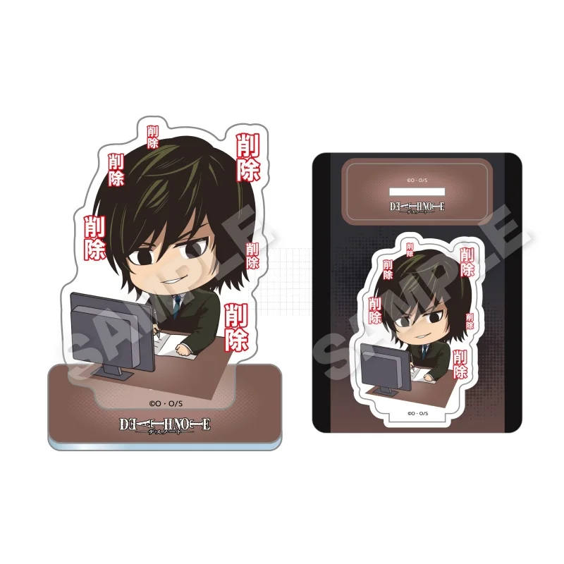 Death Note Anime Kira L. Lawliet Misa Amane Near Mini 10cm Model Figure Cosplay Plate Holder Topper Keychain Toys Gifts