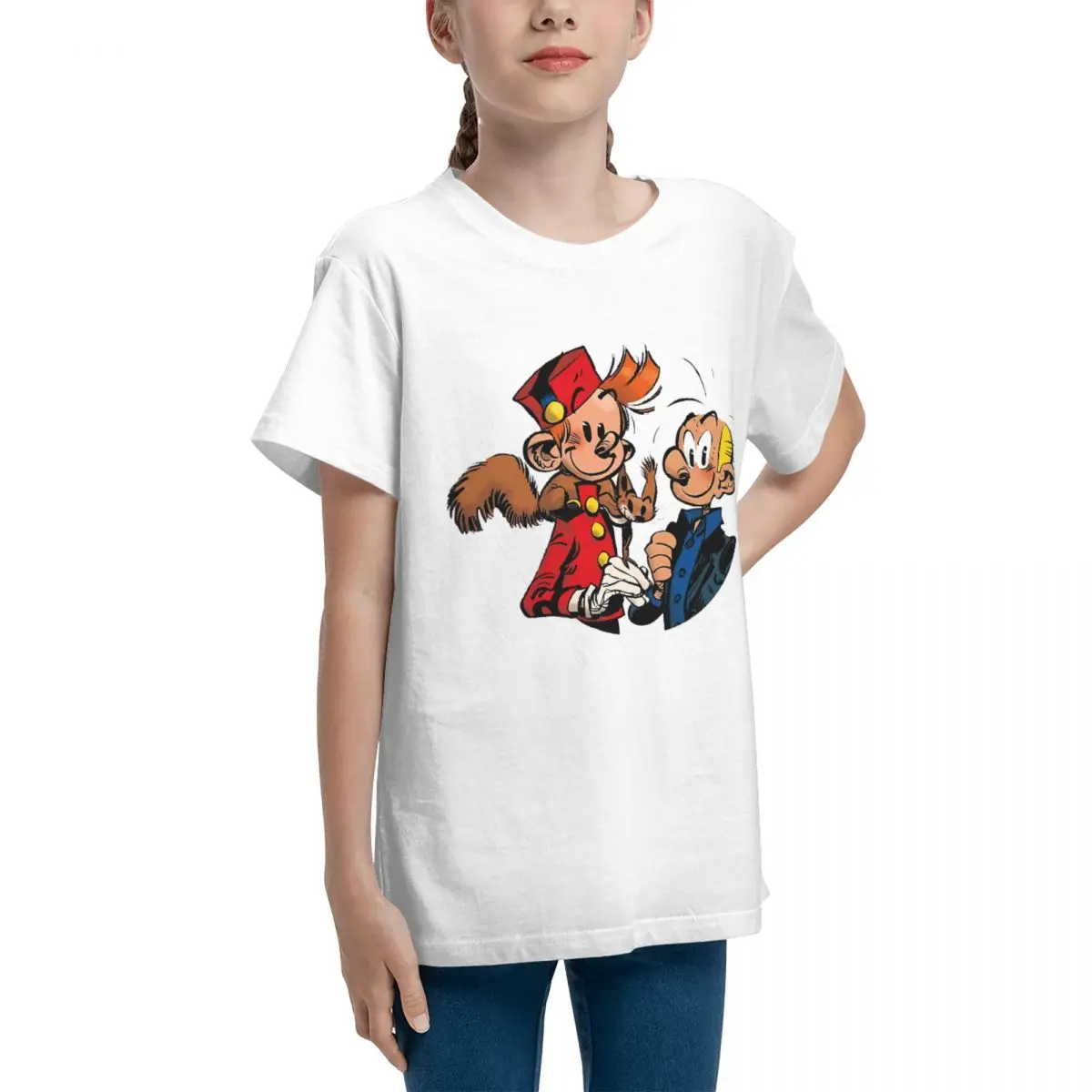 Adolescents Les Aventures De Spirou Essential For Sal Basic Short Sleeve T-Shirt Humor Graphic Sexy Top tee Vintage High quality