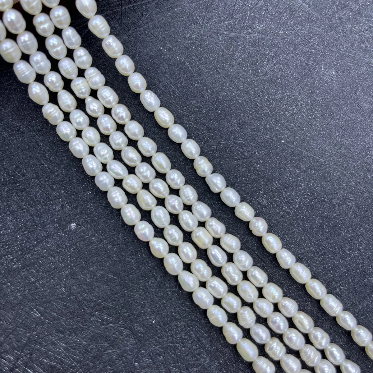 6-7mm 쌀 모양의 천연 담수 진주 세미 스트랜드 루 - Natural Freshwater Pearl Strand Loose Beads 리뷰 및 가격
