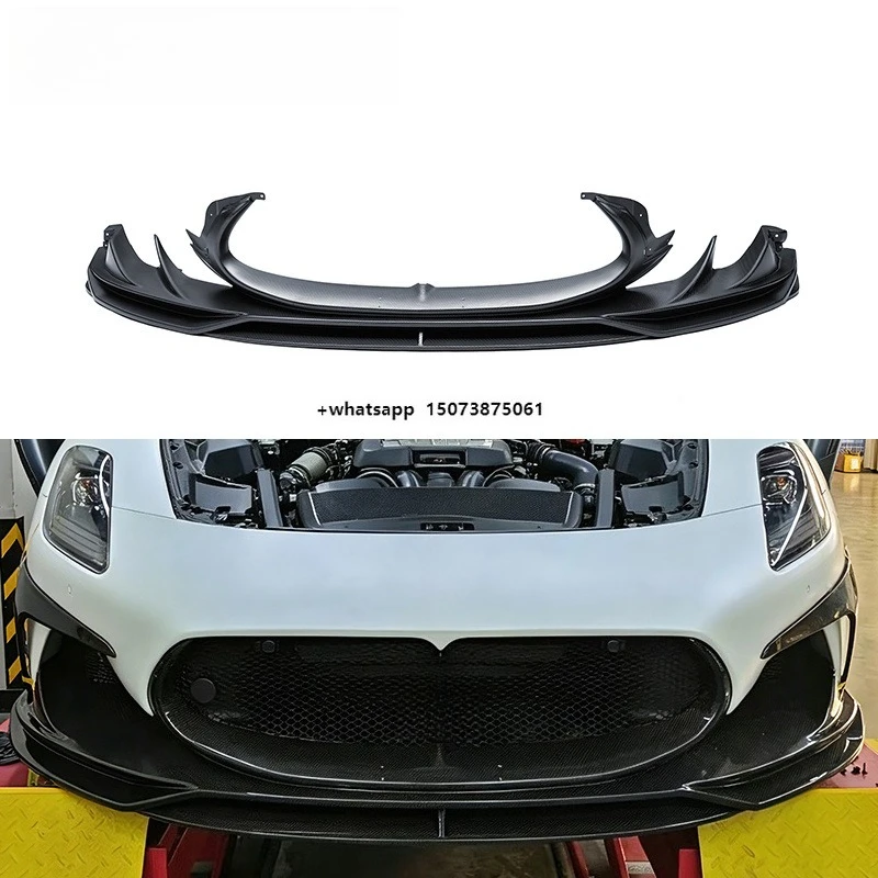Paktechz Prepreg Dry Carbon Fiber Body Kit Front Lip Spoiler for  MC20