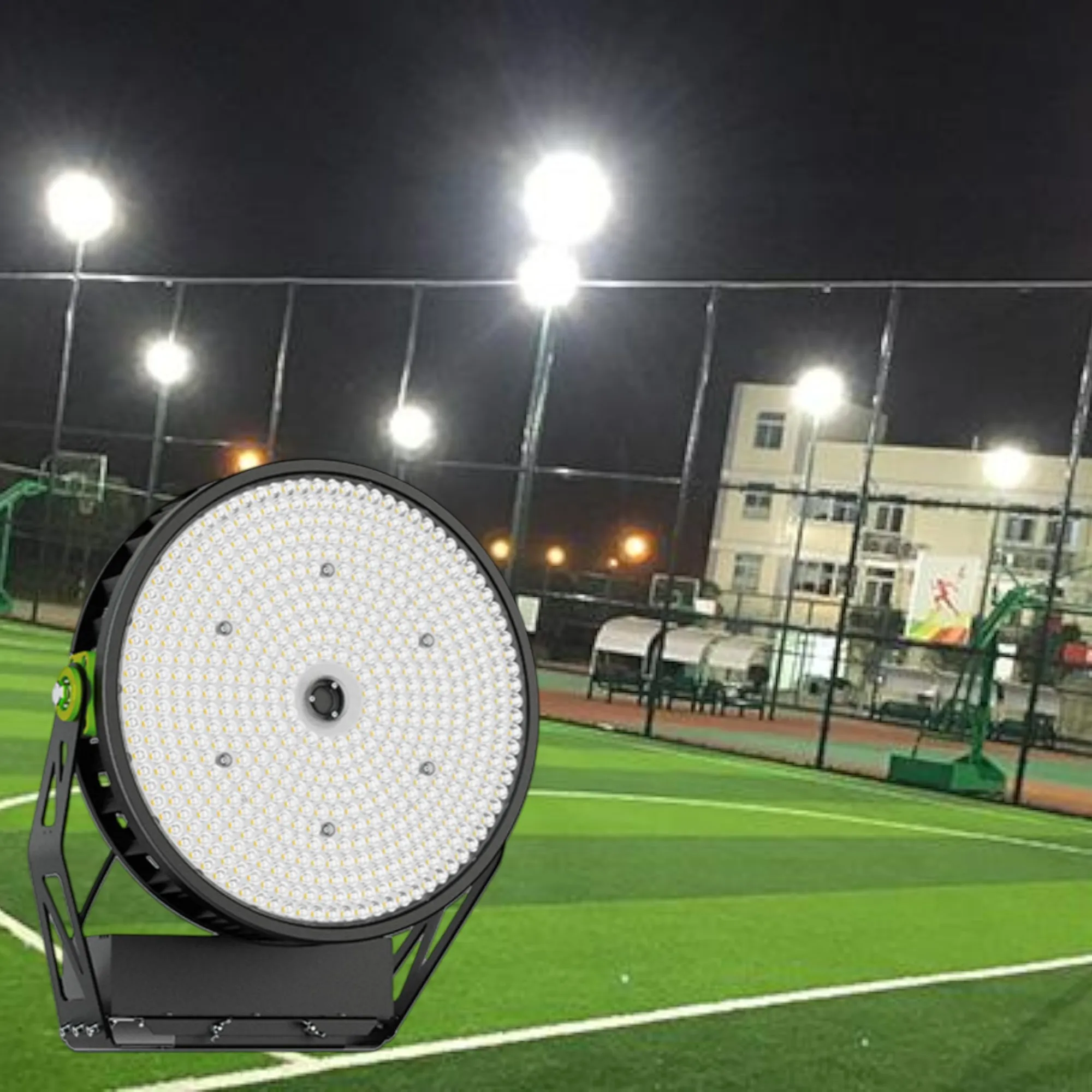 

Long Lifetime Sports Field Lighting IP66 Stadium Light Round Shape 1500w High Power High Mast Led Flood Light