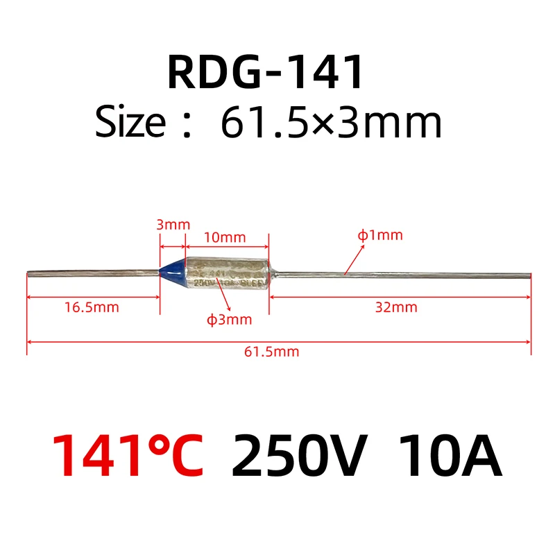 10 قطعة 250 فولت 10A الصمامات الحماية الحرارية التحكم في درجة الحرارة 84 ° ج 98 ° ج 112 ° ج 141 ° فتيل درجة الحرارة C #5