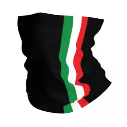 Custom Italy Flag Bandana Neck Warmer Men Women Winter Hiking Ski Scarf Gaiter Italian Patriotic Face Cover