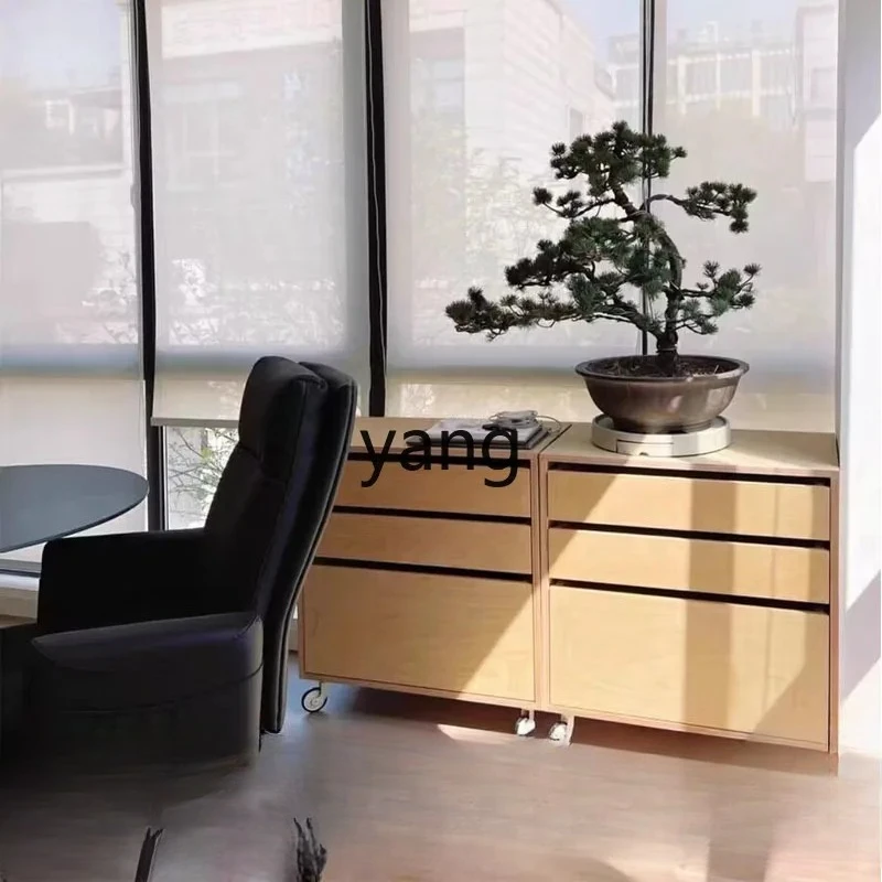 LMM القرون الصلبة الخشب غرفة المعيشة خزانة الرجعية درج خزانة الزخرفية