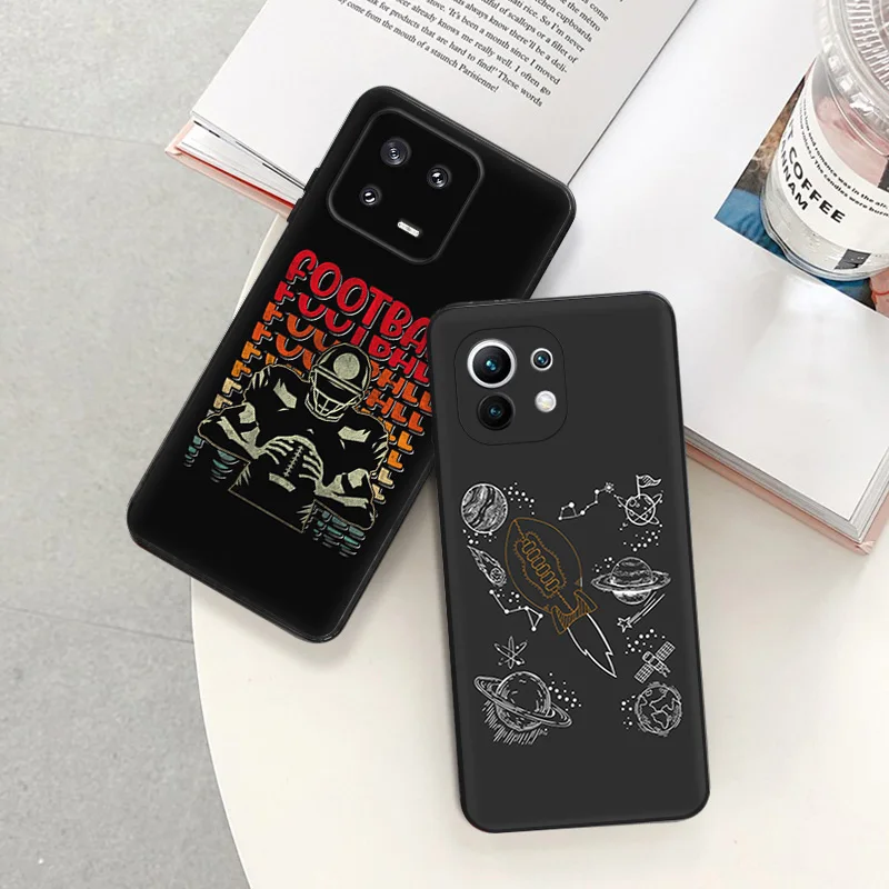 Anti-Drop Soft Phone Case For Xiaomi 12T 12X 13Lite Redmi Note 12 4G 5G 12s 13 Pro 12c 13c Note13 Girl Tennis God Rugby Cover