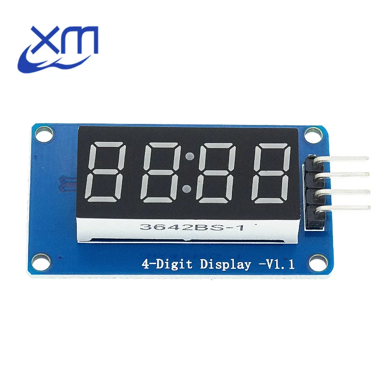 1pcs 4 Bits TM1637 Red Digital Tube LED Display Module & Clock B34