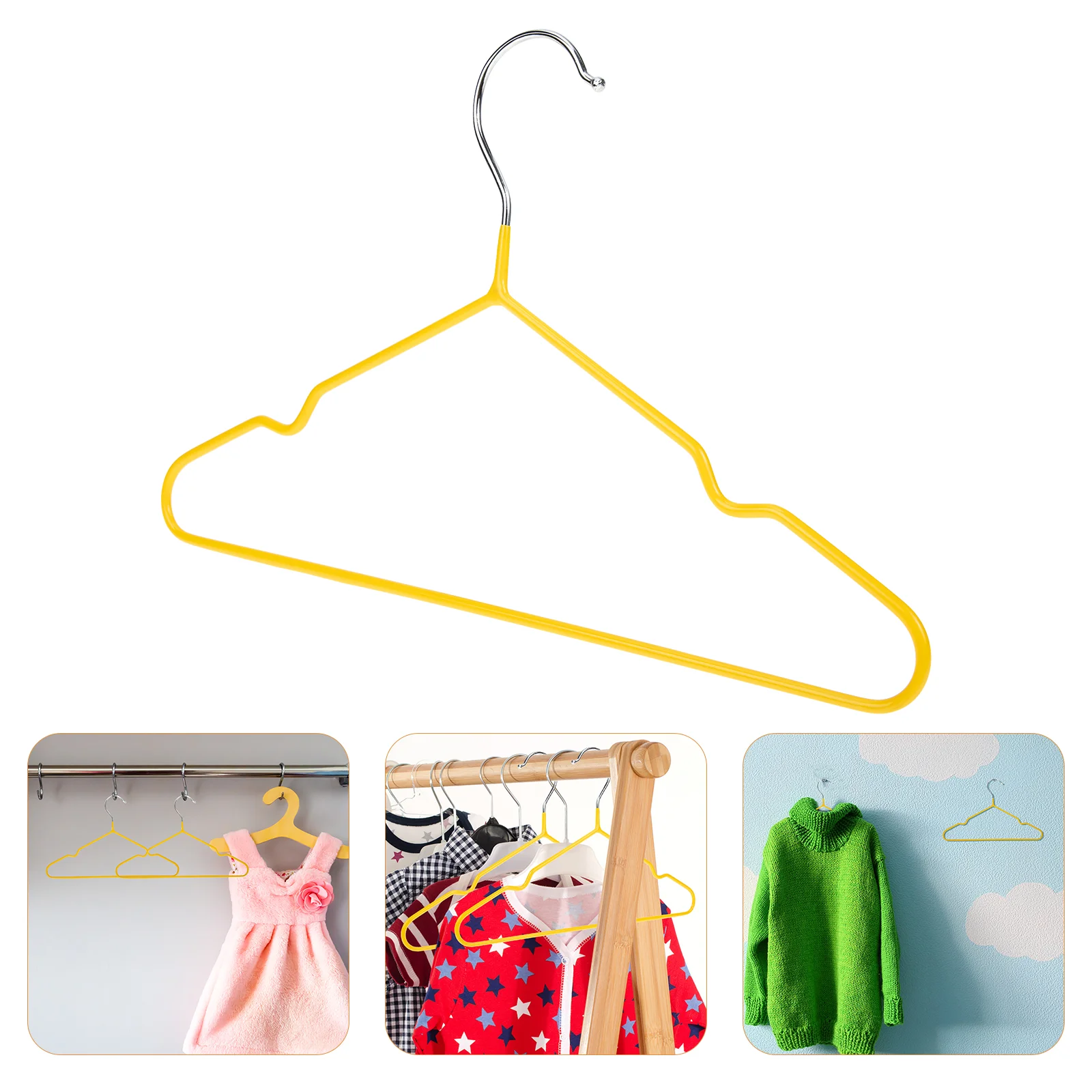 

10 Pcs Children Hanger Skirt Hangers Baby Clothes Clothing Kids High Manganese Steel Plastic Children's