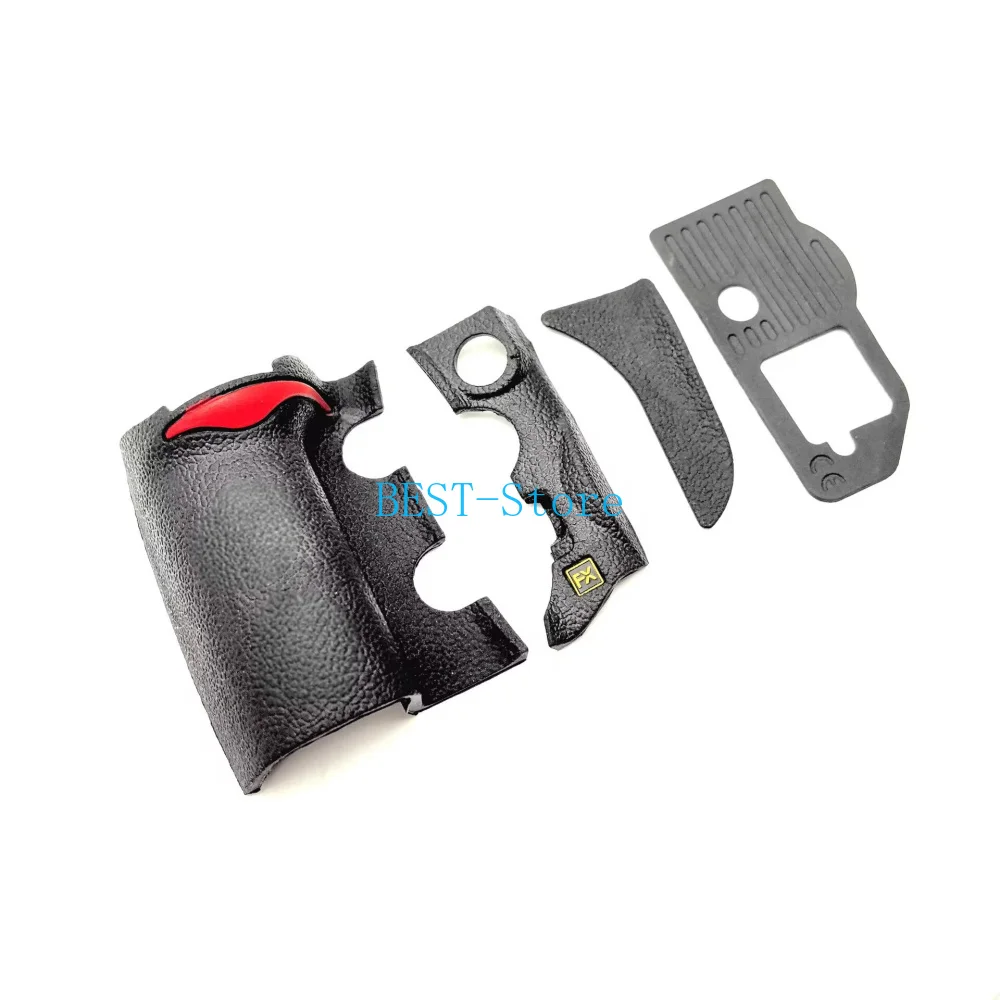 A Set of 4pcs Front Grip Hand Bottom Thumb Left Side w FX Shell Body Rubber Cover Leather Unit for Nikon D700 DSLR Camera + tape