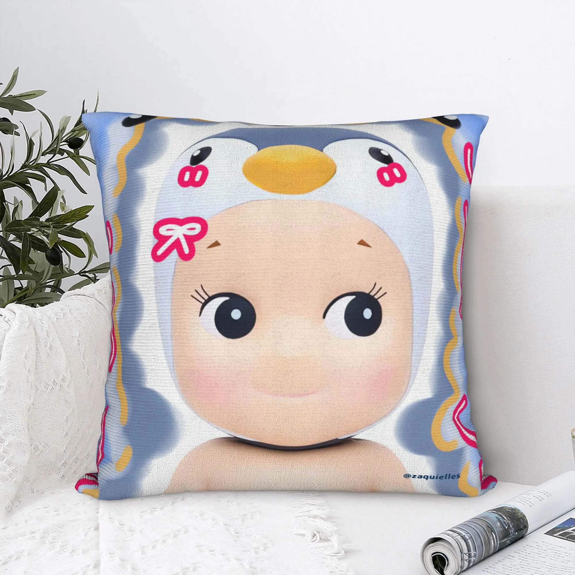 Lovely Sonnys Pillow Cover Fruit Angels Various Comfy Cushion Cover Kawaii Pillow Case For Living Room Chair