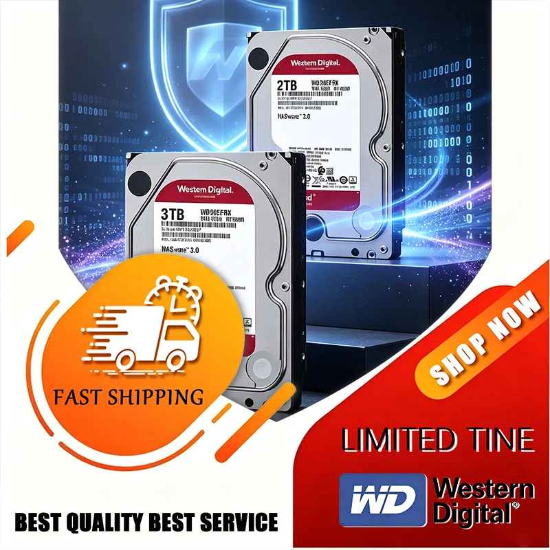 WD Red NAS Hard Disk Drive SATA 6Gb/s 5400RPM 64MB Cache 2TB 4TB 6TB 3.5" Internal Hard Drive For Desktop