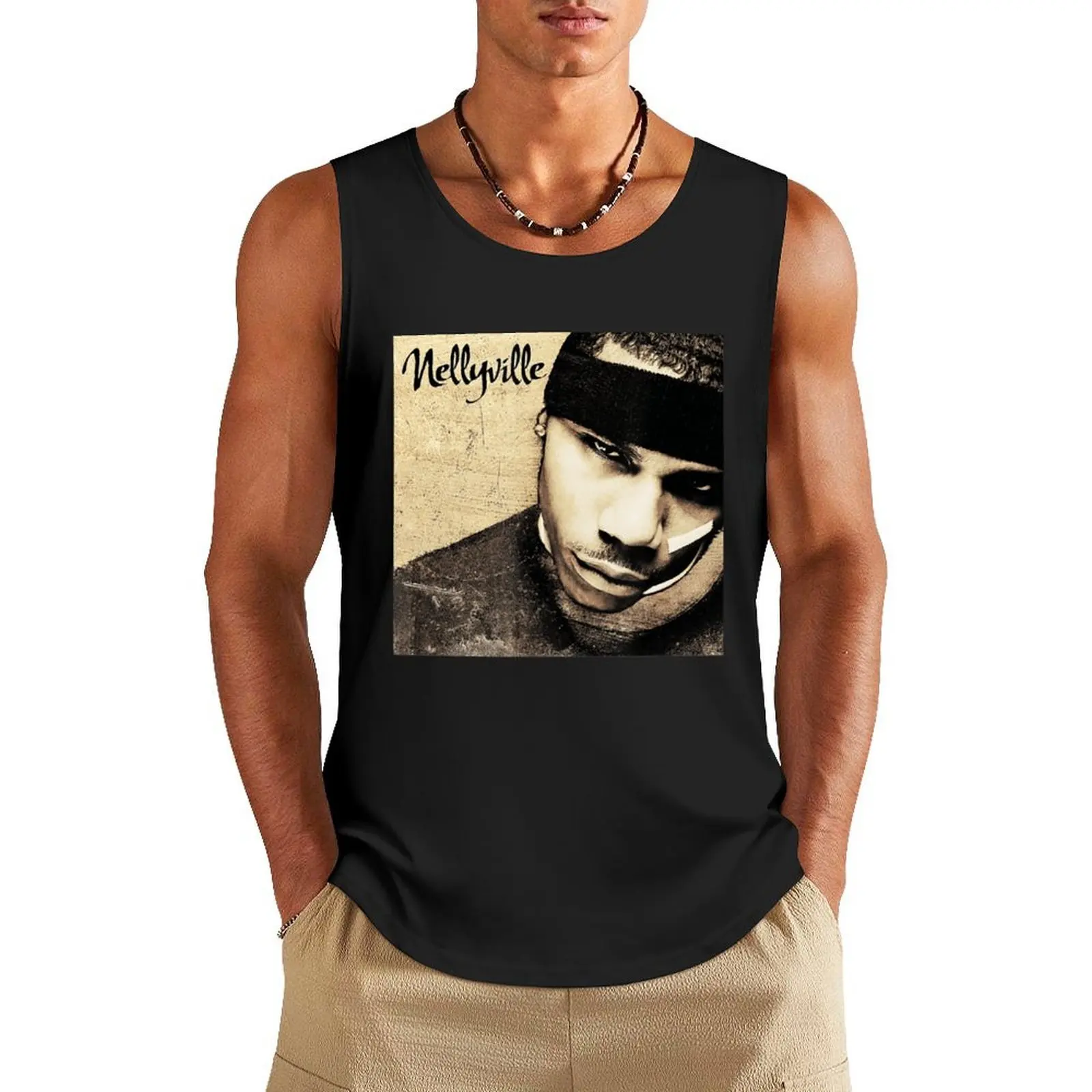 

Derrty Entertainment Nellyville Album By Nelly Tank Top gym t-shirts anime Working vest gym clothes man fitness