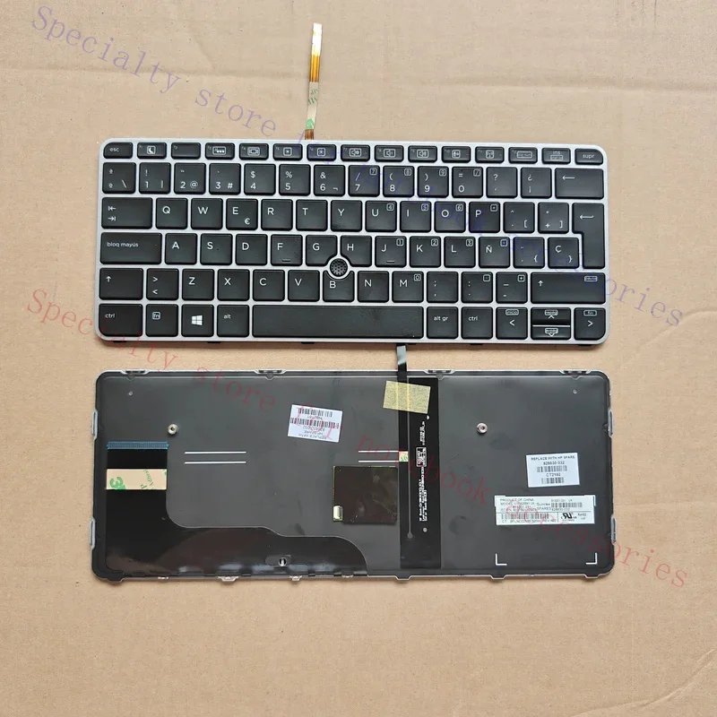 New SP UK Laptop Keyboard for HP EliteBook 820 G3/820 G4/725 G3/725 G4 Backlit Point Keyboard