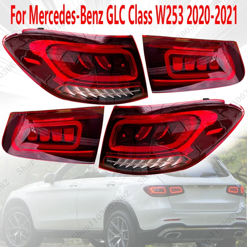 Auto Accessories Brake Light LED Tail Light Rear Bumper Light For Mercedes-Benz GLC Class W253 GLC200L GLC260L GLC300L 2020-2021