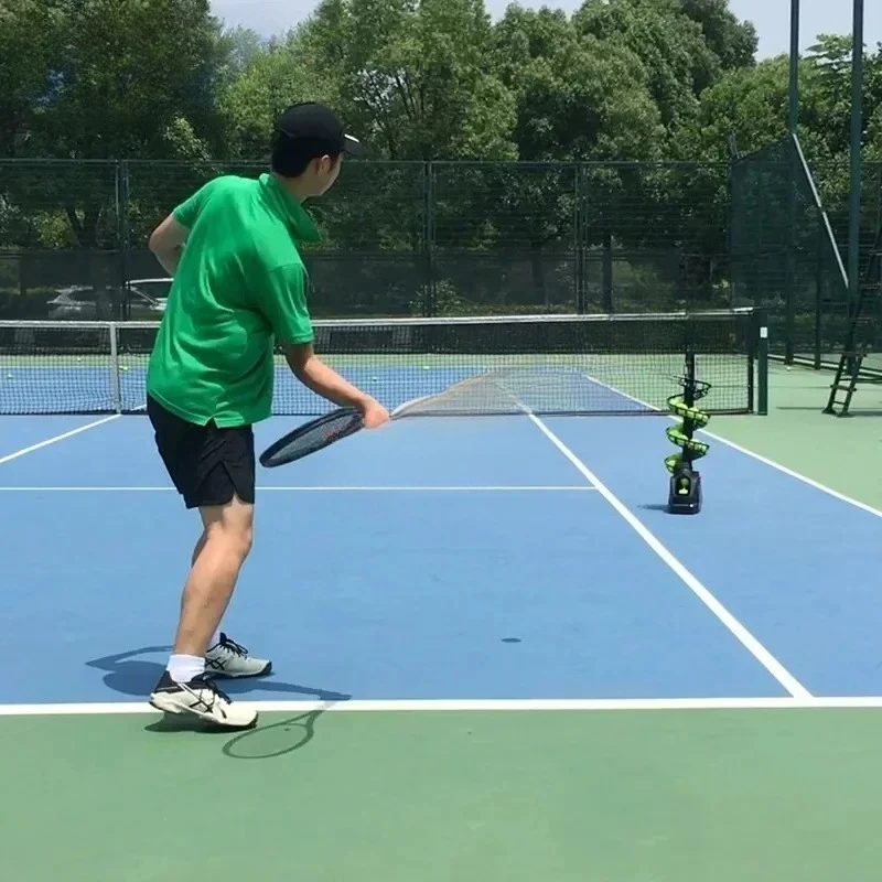 Portable Tennis Tossing Machine Small  Automatic Throwing Ball Sparring Training  Single Teaching Exercise