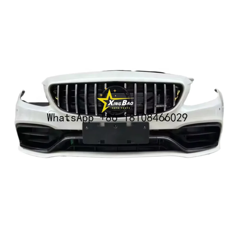 

Новый продукт для Mercedes Benz W205 AMG C63 Coupe Body Kit C63 Coupe Обновленный передний бампер в стиле AMG Автомобильные бамперы