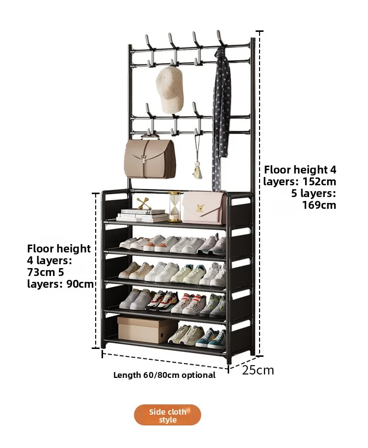 Multi-tier Shelf Shoe Rack Basic Household Combined Multi-purpose Frame Storage Shoe Cabinet Footwear and Cap Organizer Rack