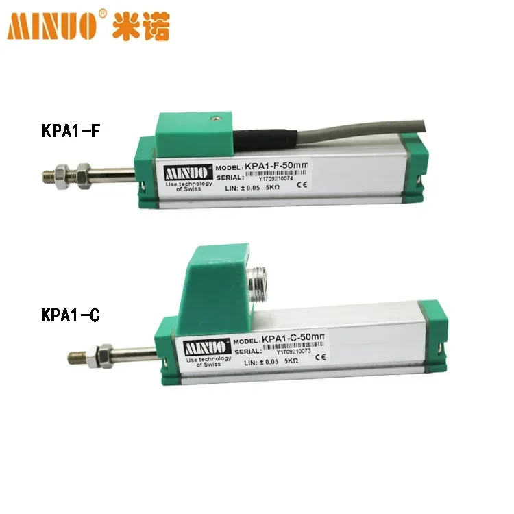 Mino KPY1 linear displacement sensor micro pull rod double output shaft linear displacement sensor range 200mm