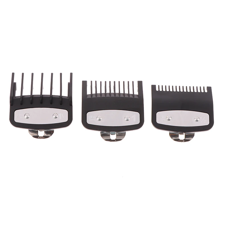 3Pcs Hair Clipper Guards Guide Combs Trimmer Cutting Guides Styling Tools Attachment Compatible 1.5mm 3mm 4.5mm barber