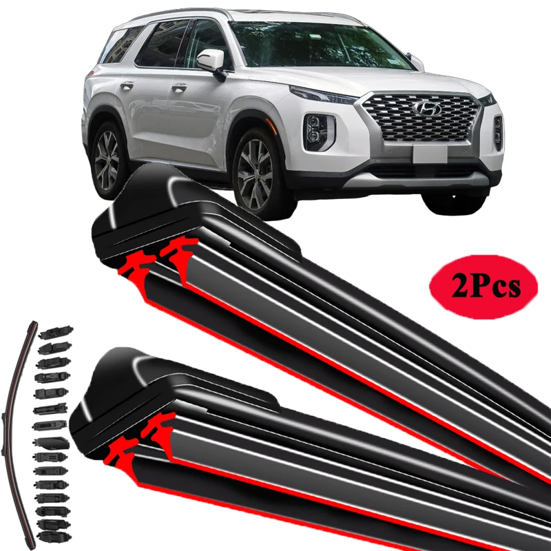 

For Hyundai Palisade LX2 2017~2020 2021 2022 Windscreen Windshield Windows Accessories Brushes Washer 2pcs Car Front Wiper Blade