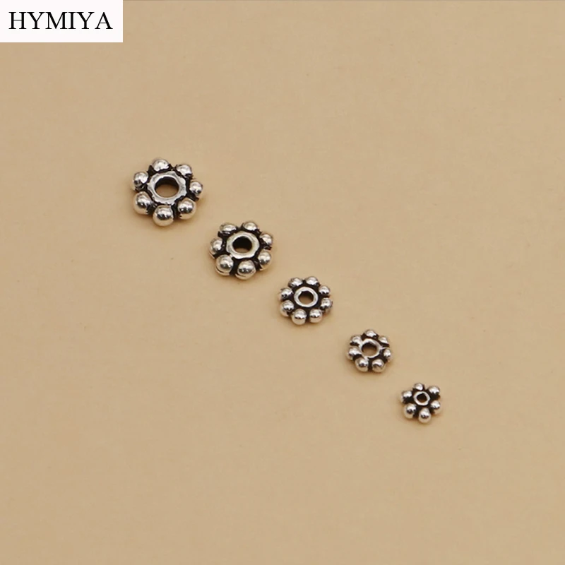 

Handmade 925 silver spacer beads mala's spacer beads thai silver diy jewelry bracelets beads jewelry accessory