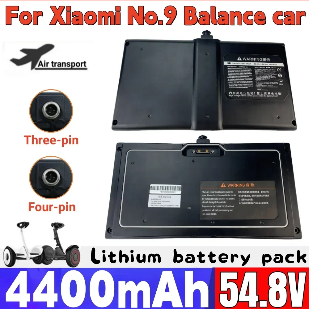 Ninebot Mini PRO 54V-63V 4400mAh 3핀/4핀 배터리 전기 스쿠터 밸런스 카 배터리 팩 BMS 연결 APP에 적합합니다.