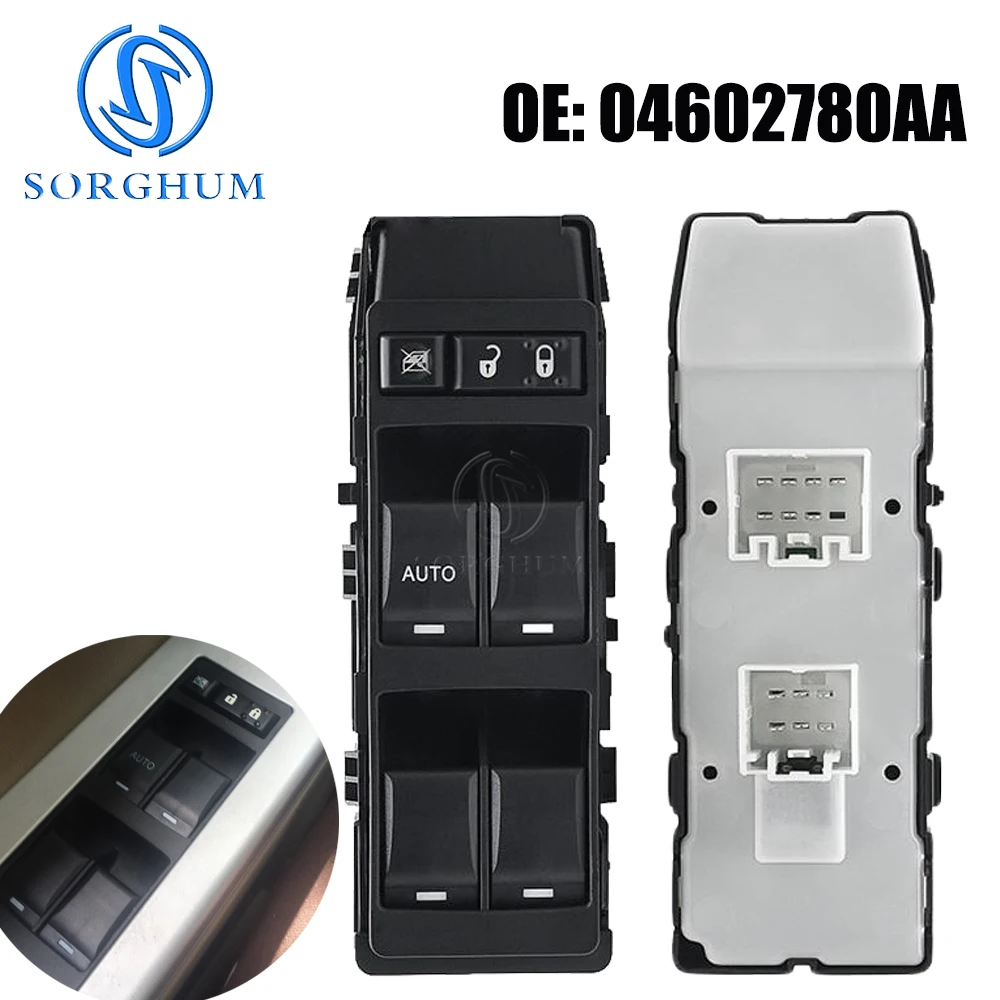 04602780AA 04602785AD Power Window Master Control Switch Button For Chrysler 200 300 Dodge Avenger Dakota Jeep Compass Patriot