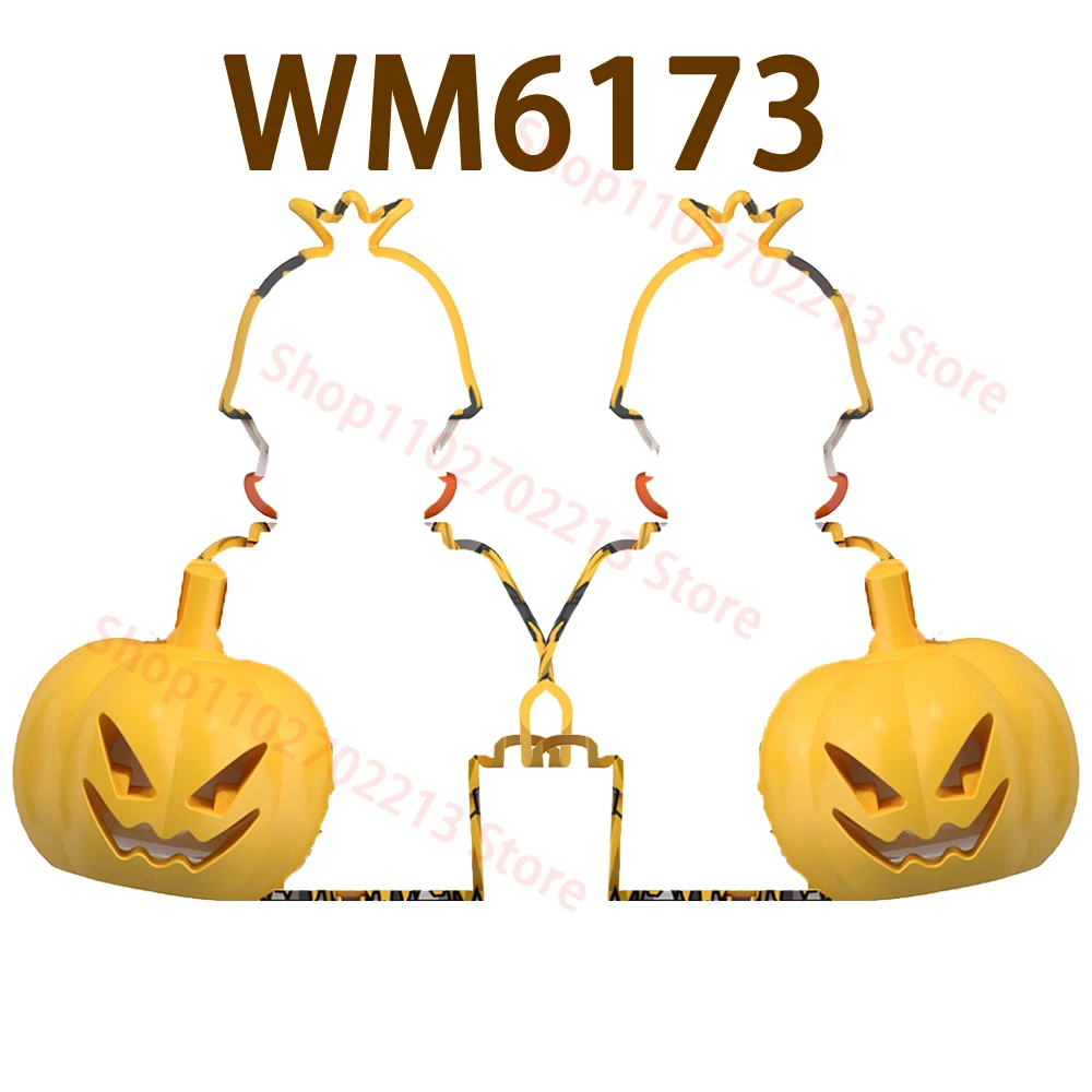 Halloween Building Blocks Figures ABS Plastic Educational Toys For Kid's Collection WM6205 WM6173 WM2634 WM2635 WM2636 WM2637