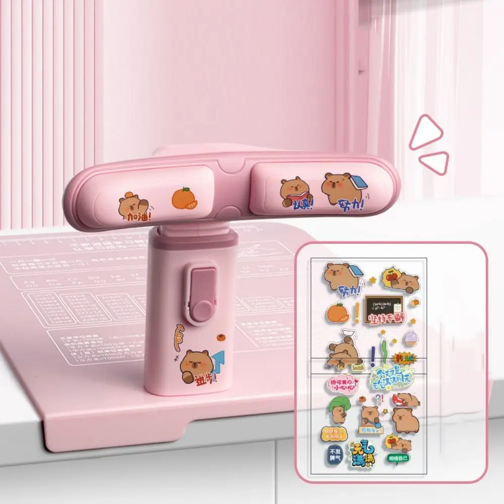 

Height Adjustable Sitting Posture Corrector with Writing Pad Clip on Student Writing Desktop Bracket Capybara Anti-Myopia