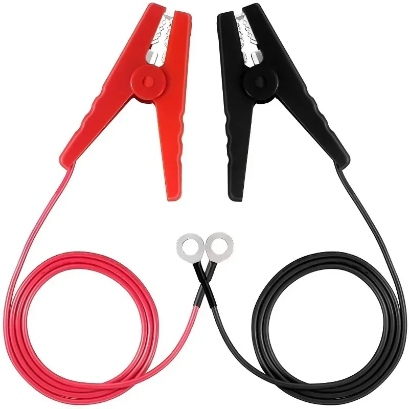 Portable Solar Fence Power Grid Wire Anti Animal Copper Clip Wire Inverter Connection Red and Black Current Testing Wire