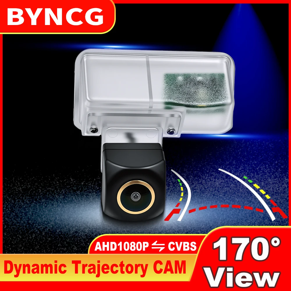 

Car Rear View Camera Dynamic Trajectory AHD 1080P/CVBS Night Vision Wide Angle for Lexus ES Series UX Toyota RAV4 Wildlander