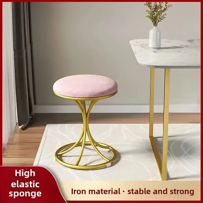 

Dressing Table, Light Luxury, High-end, Bedroom, Makeup Stool, American, Wrought Iron, Nordic Stool